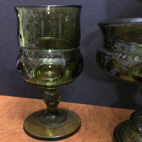 Indian Glass Goblets vintage - Picture 4 of 5